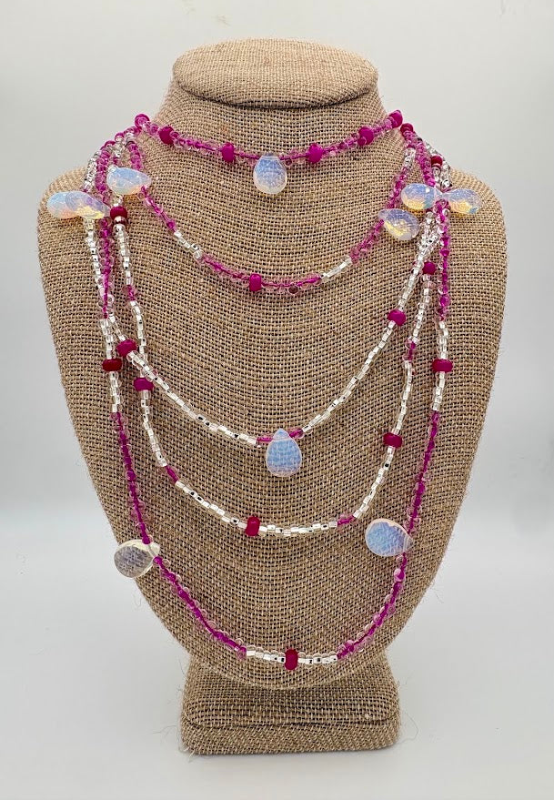Pink Paradise Layered Necklace